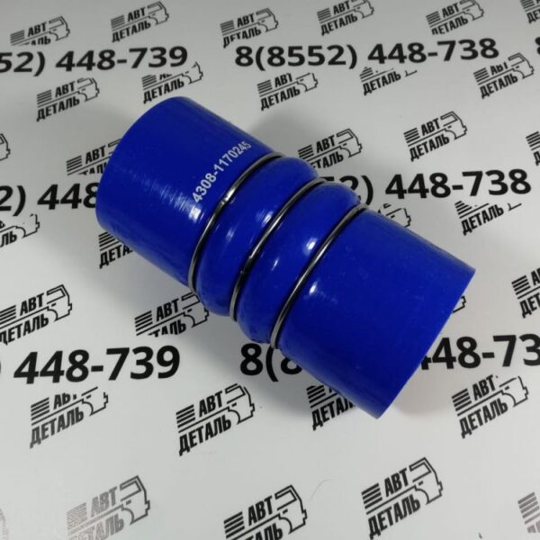 Патрубок интеркулера силикон d 75 L 165